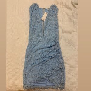 Toni Lace Deep V Dress